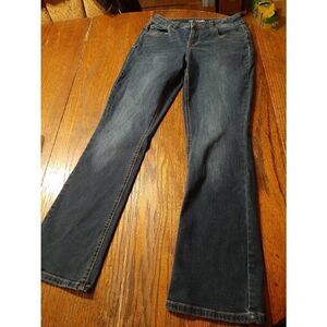 Size 6 Short Maurices Mid Rise Blue Denim Blue Jeans Casual Pants with Pockets